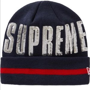 Supreme Era Sequin Beanie Navy